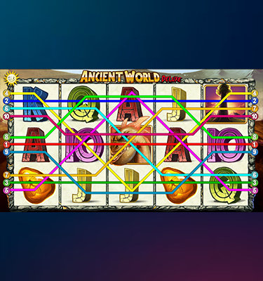 Der Online Slot-Automat Ancient World Deluxe.