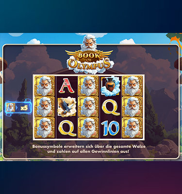 Der Spielautomat Book of Olympus.