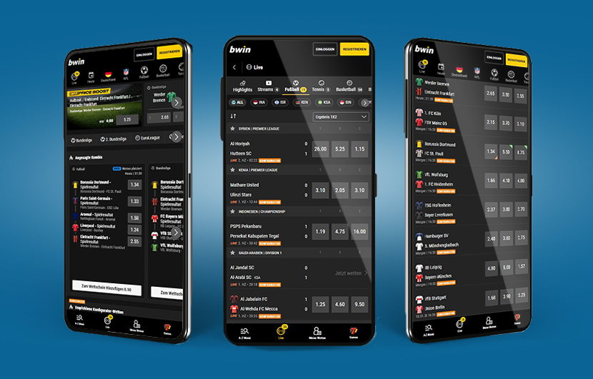 Die Sportwetten App von bwin