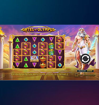 Der virtuelle Spielautomat Gates of Olympus.