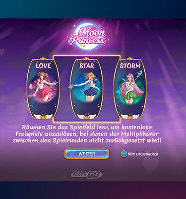 Der Moon Princess Spielautomat.